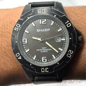 Black Sharp Men's Watch